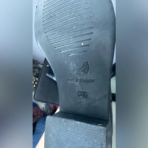 Stylized Cowboy Boots in Calf leather and Snake Skin, size 7/7.5 - Picture 2 of 12